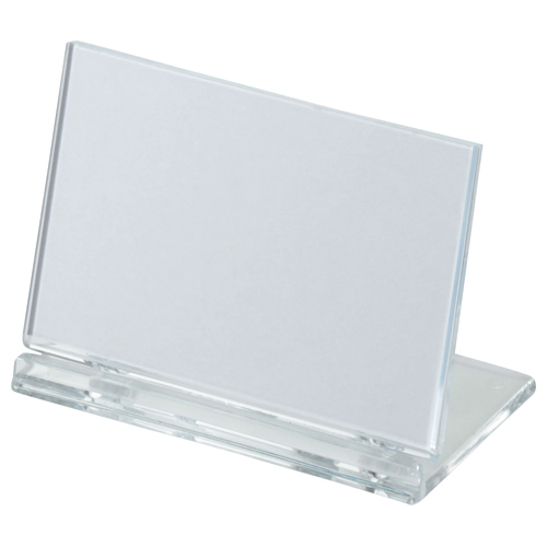 ｶｰﾄﾞ立て 可動式 W80×H50mm 透明 1個画像