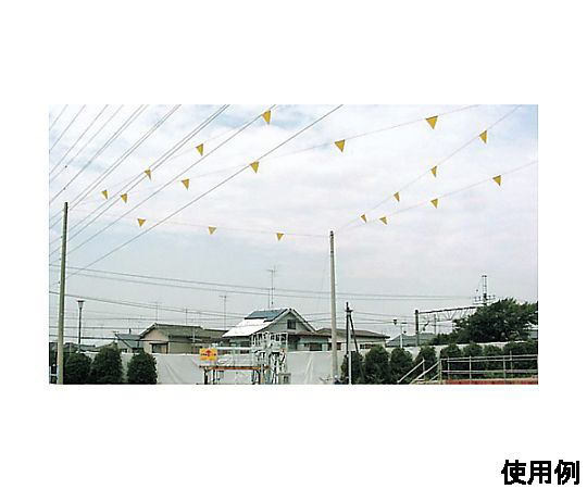 φ5mmx30m グラスファイバーロープ 表面が滑らかなロープが整然と巻かれた様子