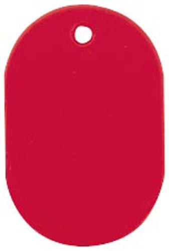 番号札　大　無地　赤　６０×４０ｍｍ　５個入画像
