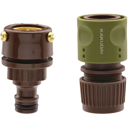 GAONA 万能口金ｾｯﾄ ﾜﾝﾀｯﾁ接続用 ﾌﾞﾗｳﾝ 1個画像