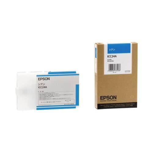 純正インク　ＩＣＣ２４Ａ　シアン画像