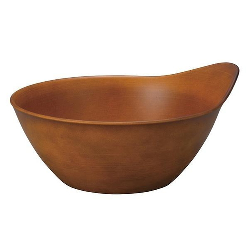 ボウル 18cm SEE 洋食器 取っ手付 合成漆器 ライトブラウン画像