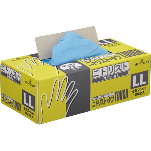 ニトリスト・タフ１００枚入　ブルー　ＬＬ　１箱画像