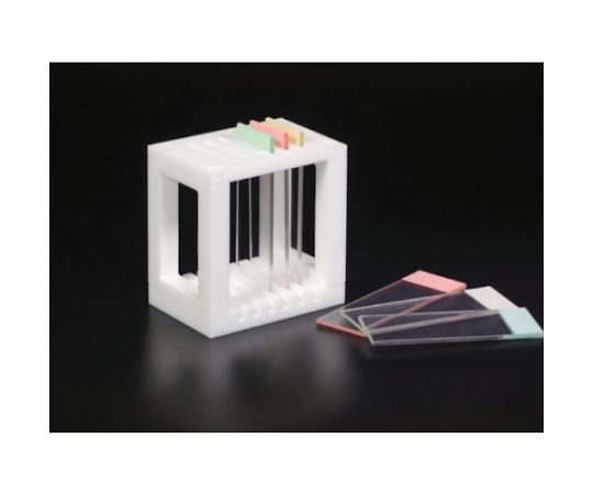 チューブ継手（フッ素樹脂） PTFE スライドグラス用染色バット掛 73×50×75画像