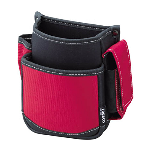 腰袋(2段･携帯電話ﾎﾙﾀﾞｰ付) ﾚｯﾄﾞ 1個画像