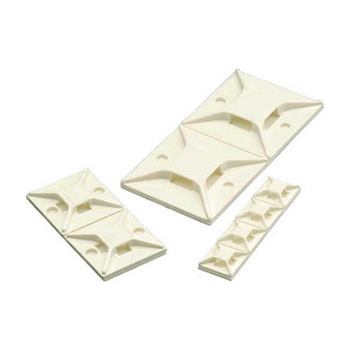 4方向挿入ﾀｲﾌﾟ粘着ﾃｰﾌﾟ付固定具 19.1×19.1×4.6mm 1ﾊﾟｯｸ(100個)画像