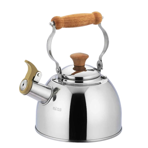 やかん 1.5L IH対応 笛吹きケトル 木柄ハンドル