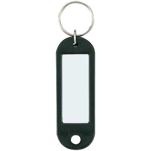 キーホルダー型名札　黒　５０個入画像