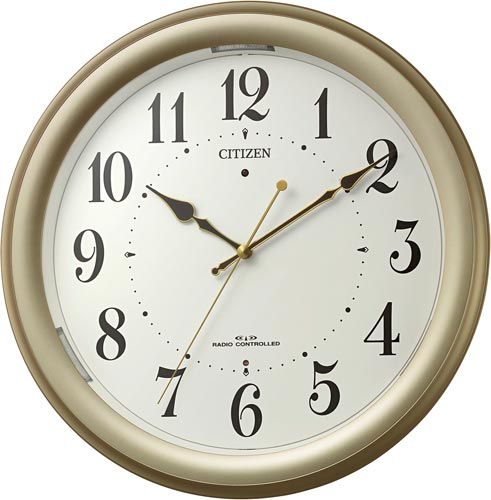 シチズン　自動点灯電波時計画像