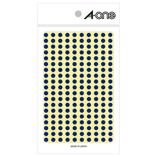 ｶﾗｰﾗﾍﾞﾙ 丸型 直径5mm 青 1ﾊﾟｯｸ(1800片:200片×9ｼｰﾄ)画像