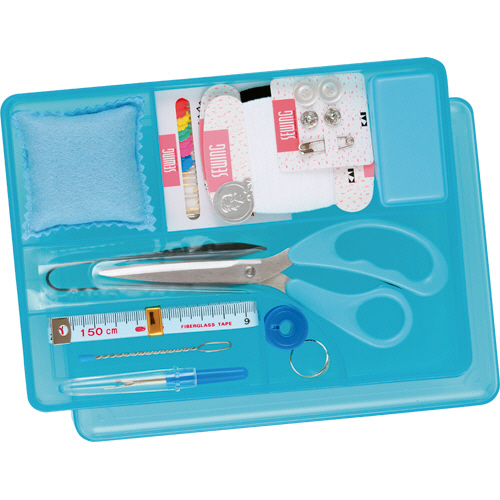 裁縫箱ｾｯﾄ ﾌﾞﾙｰ 1ｾｯﾄ