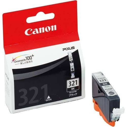 純正インク　ＢＣＩ－３２１ＢＫ　ブラック画像