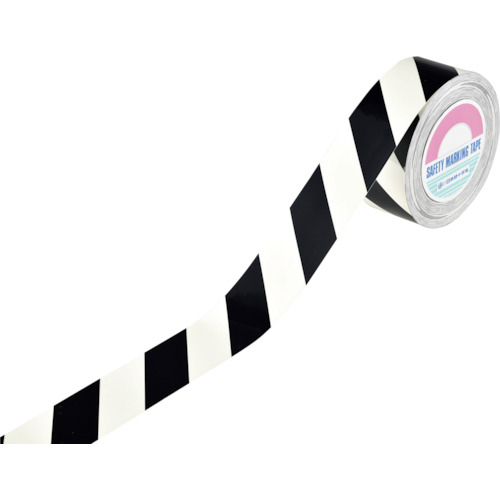 ﾄﾗ柄ﾃｰﾌﾟ 蓄光/黒 TR6-A 60mm幅×30m ﾋﾞﾆｰﾙ製 屋内用 1巻