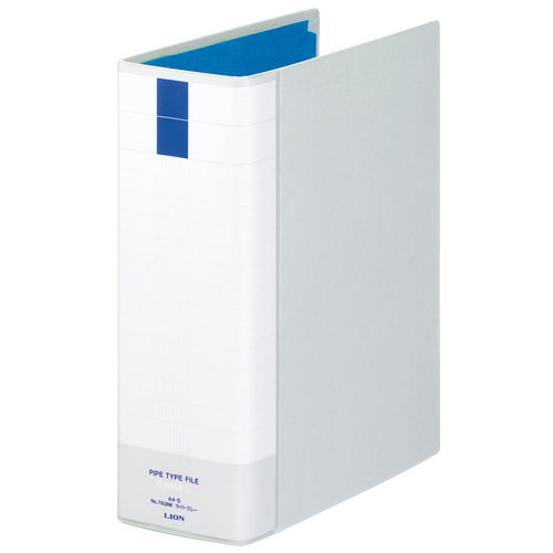 ﾊﾟｲﾌﾟ式ﾌｧｲﾙ(環境) 両開き A4ﾀﾃ 80mmとじ 背幅101mm ﾗｲﾄｸﾞﾚｰ 1ｾｯﾄ(10冊)画像