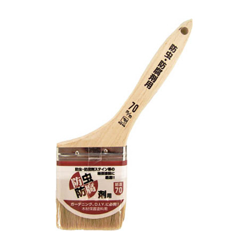 防虫防腐剤用刷毛 筋違70mm 1本画像