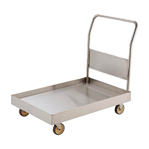ｵｰﾙSUS304 皿型台車 800×450mm NU車輪 1台