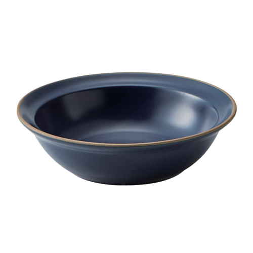 ボウル 14cm S エッジライン 陶器 食器 ブルー画像