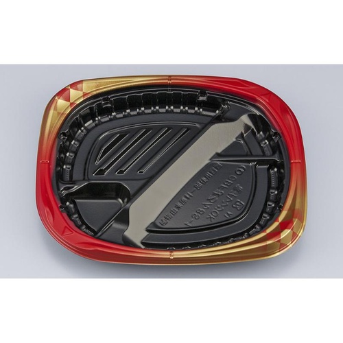 シーピー化成 弁当容器 CBFまろん8S-1 ゴルトBR 本体画像