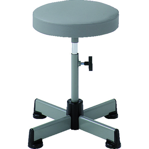 ＴＲＵＳＣＯ　作業用チェア　Φ３１５ＸＨ４１０ー５３０　キャスター無　グレー画像