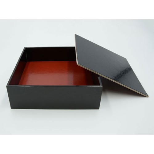 重箱 パックスタイル 黒内朱 貼箱 4.5寸画像