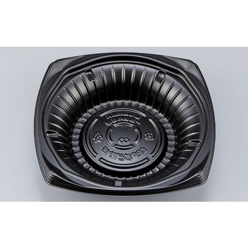 シーピー化成 どんぶり容器 CBFまど味18 黒 本体画像