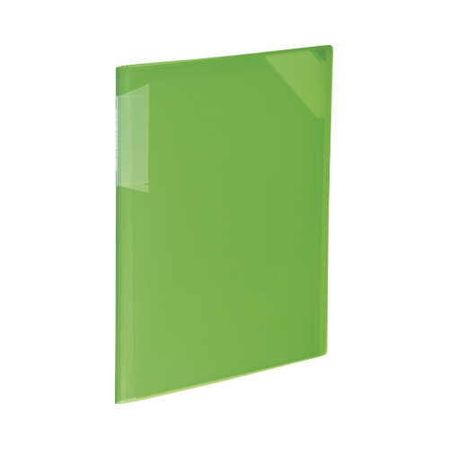 クリヤーホルダーブックノビータＡ４黄緑６Ｐ画像