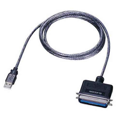 USB　to　パラレルプリンタケーブル　(A)オス-アンフェノール36pinオス　グラファイト　1.8m　1本