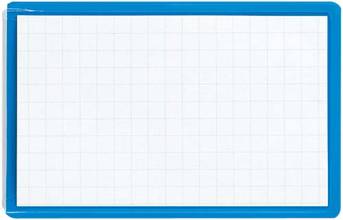 名刺型ソフト名札　安全ピン・クリップ両用　青５０個画像