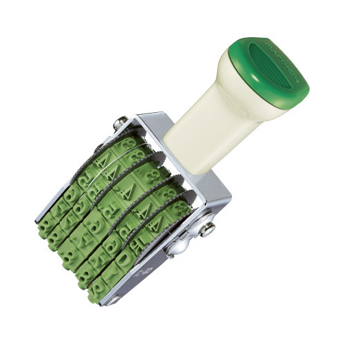 回転印　欧文日付３号明朝体