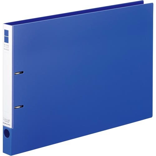 リングファイル＜スリム＞Ａ３Ｅ・２２０青×１０画像