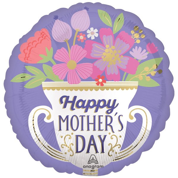 ポップバルーン（18インチ サテンハッピーマザーズディトロフィー）画像