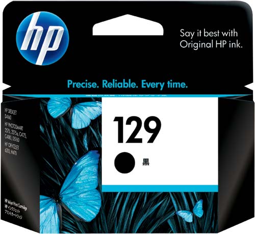 純正インク　ＨＰ１２９（Ｃ９３６４ＨＪ）　黒　２個画像