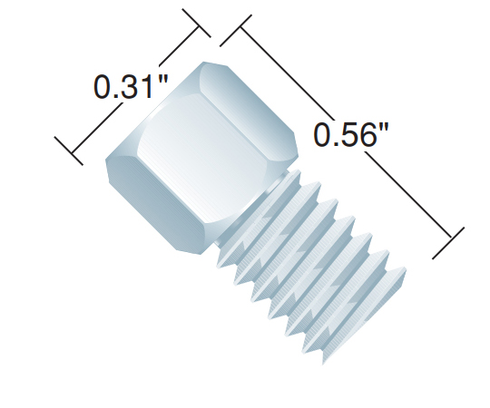 SSメールナット　1/8''　1/4-28(10pk)画像