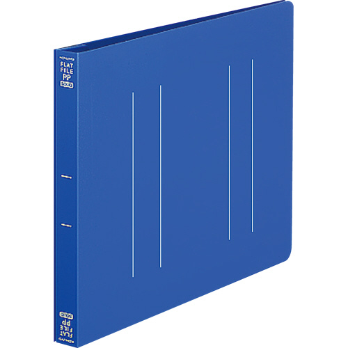 A5ﾌﾗｯﾄﾌｧｲﾙ(PP) ﾖｺ 2穴 150枚収容 背幅18mm 青 1冊画像