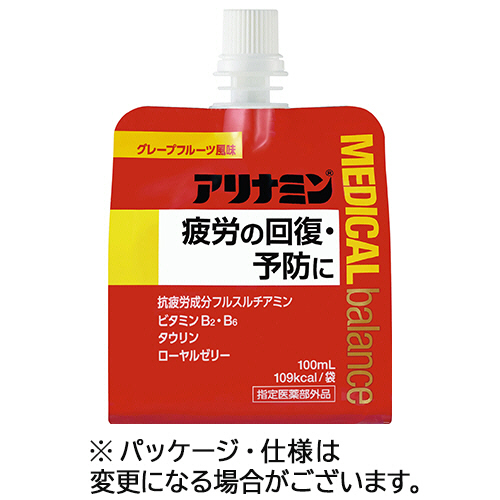 ｱﾘﾅﾐﾝ ﾒﾃﾞｨｶﾙﾊﾞﾗﾝｽ ｸﾞﾚｰﾌﾟﾌﾙｰﾂ風味 100mLﾊﾟｳﾁ 1ｾｯﾄ(36ﾊﾟｯｸ)画像