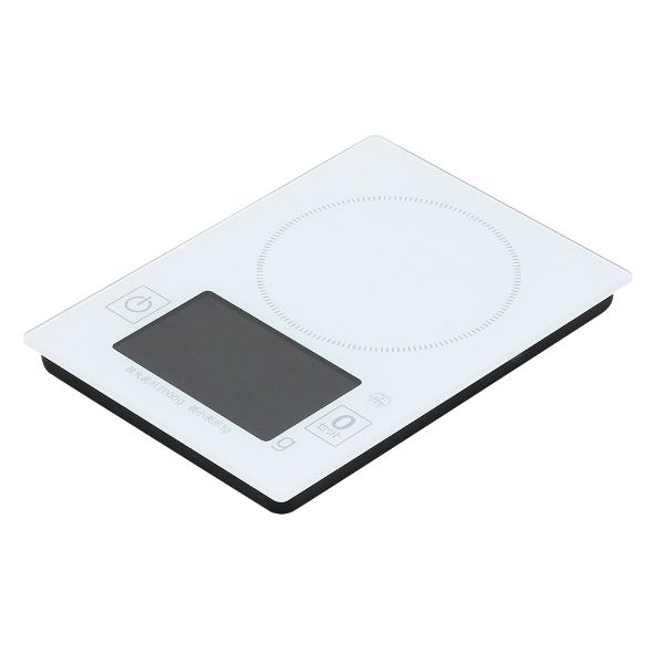 はかり 量HAKARI ガラストップデジタルキッチンスケール2.0kg用 パール金属画像