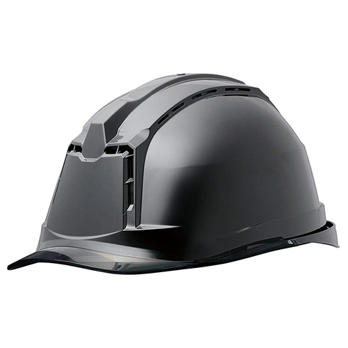 PC製ﾍﾙﾒｯﾄ(αﾗｲﾅｰ･ｸﾘｱﾊﾞｲｻﾞｰ･通気孔) SC-19 PCLV RA3 α ﾌﾞﾗｯｸ/ｽﾓｰｸ 1個画像