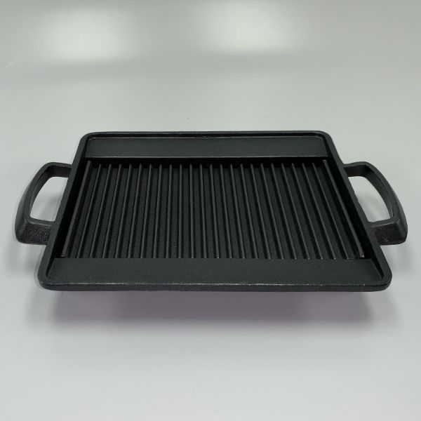 皿　M10-549　焼物プレート　さざ波(角)小　マイン画像