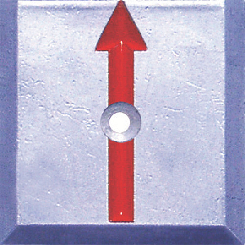 境界用標示板(1穴･貼付用)SH-5 1袋(10枚)画像