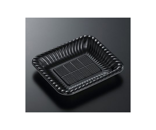 オードブル容器 PDプレート K20-17 黒内 身 1200枚画像