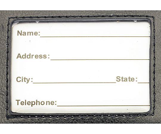 68x120mm ネームタグ(バッグ用) 透明な袋に入った複数のネームタグが並ぶ様子