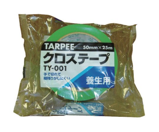 ターピー クロステープ（養生用） グリーン 38mm×25m 鮮やかなグリーンのテープがロール状に巻かれた様子