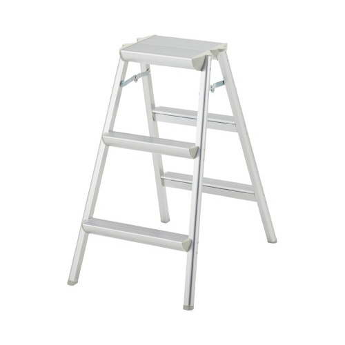 アルミ天板幅広踏台　３段　７９ｃｍ画像