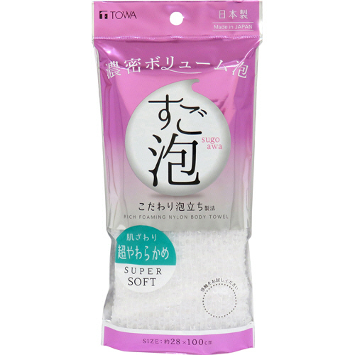 すご泡IV ﾅｲﾛﾝﾀｵﾙ 超やわらかめ ﾎﾜｲﾄ 1枚画像