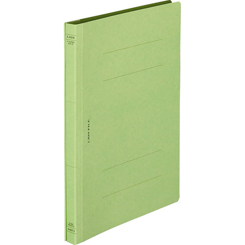 ﾌﾗｯﾄﾌｧｲﾙ(環境) 樹脂押え具 B5ﾀﾃ 150枚収容 背幅18mm 緑 1ｾｯﾄ(10冊)画像