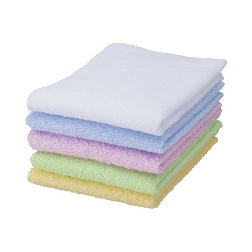 カラーおしぼりタオル　５色アソート×５パック画像