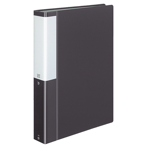 ｸﾘﾔｰﾌﾞｯｸ(POSITY) 固定式 A4ﾀﾃ 80ﾎﾟｹｯﾄ 背幅46mm ﾀﾞｰｸｸﾞﾚｰ 1冊画像