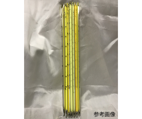 水銀棒状温度計　黄管-30～50画像