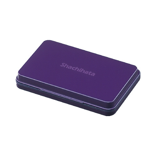 シヤチハタスタンプ台（油性顔料）　中形　紫３個画像