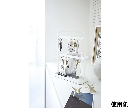 200x 75x270mm キーフックホルダー 側面から見たシンプルなデザインのフックホルダー